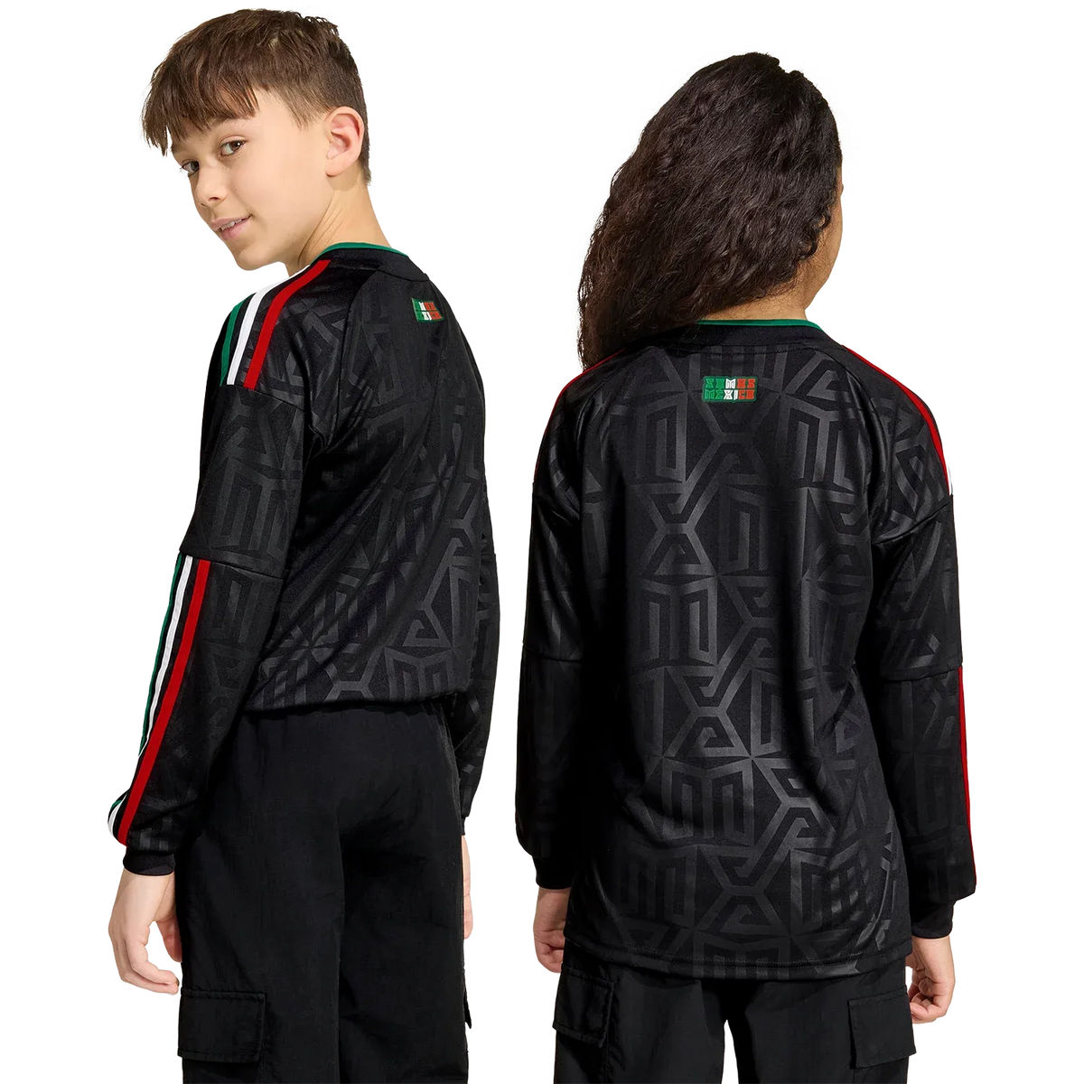 Camiseta adidas México Tercera 2026 Juvenil Manga Larga Versión Estadio