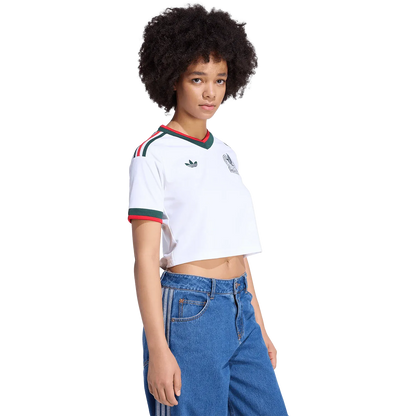 Camiseta adidas México Visitante 2026 Mujer Corta Versión Estadio