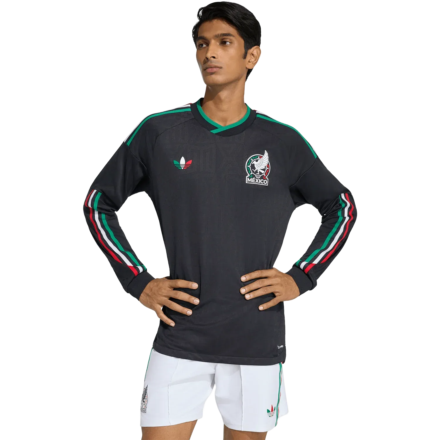 Camiseta adidas México Tercera 2026 Manga Larga Versión Jugador (Auténtica)