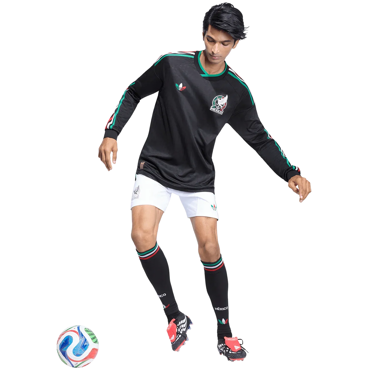 Camiseta adidas México Tercera 2026 Manga Larga Versión Jugador (Auténtica)