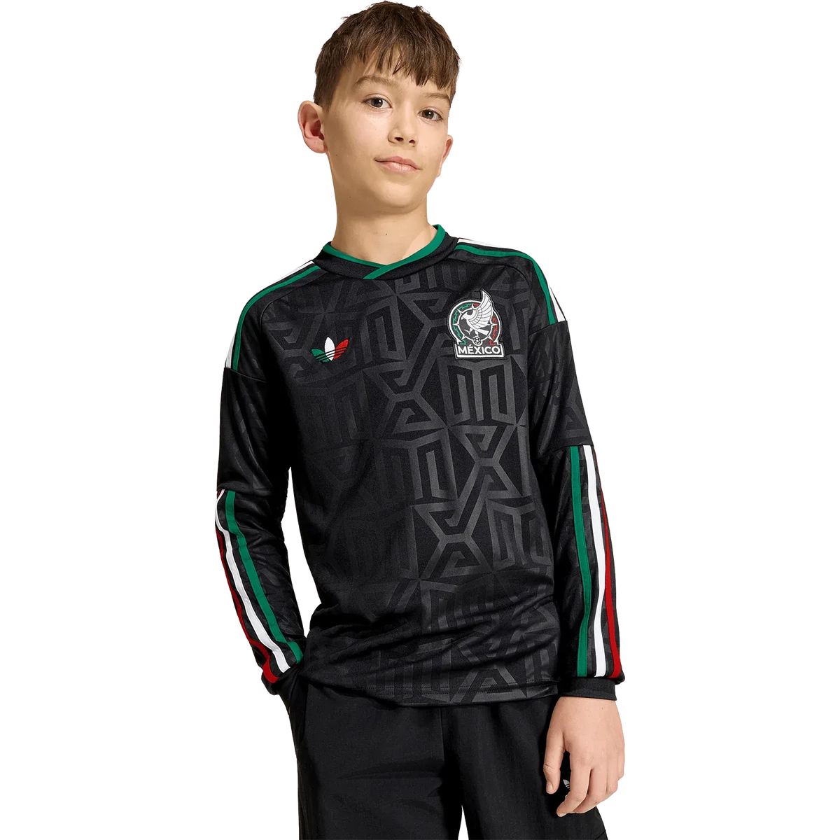Camiseta adidas México Tercera 2026 Juvenil Manga Larga Versión Estadio