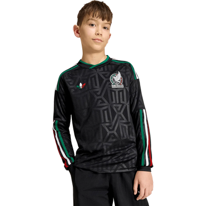 Camiseta adidas México Tercera 2026 Juvenil Manga Larga Versión Estadio