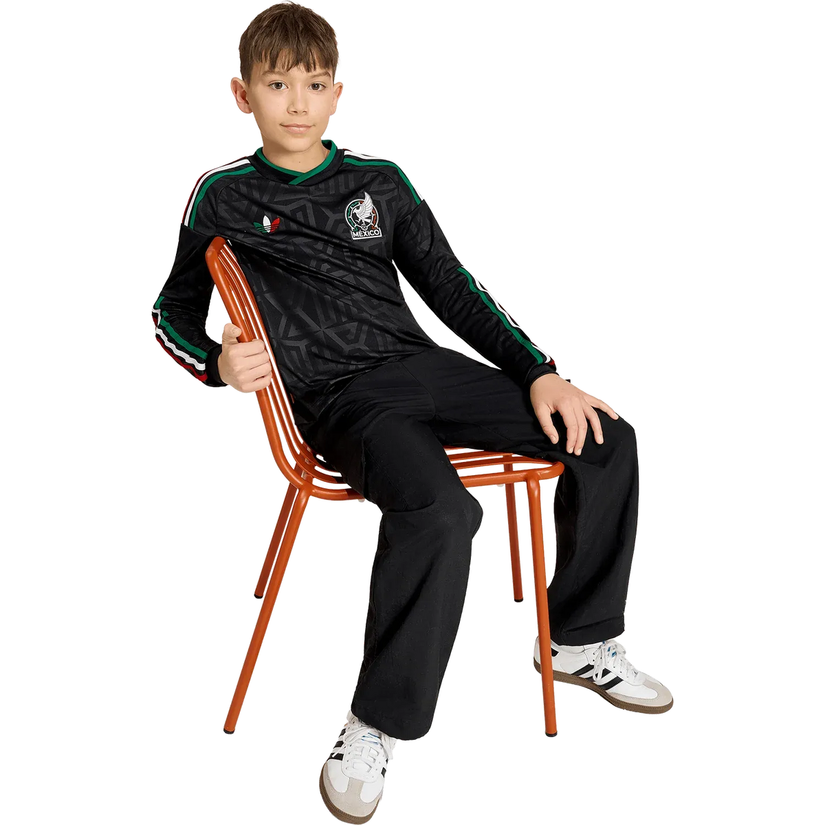 Camiseta adidas México Tercera 2026 Juvenil Manga Larga Versión Estadio