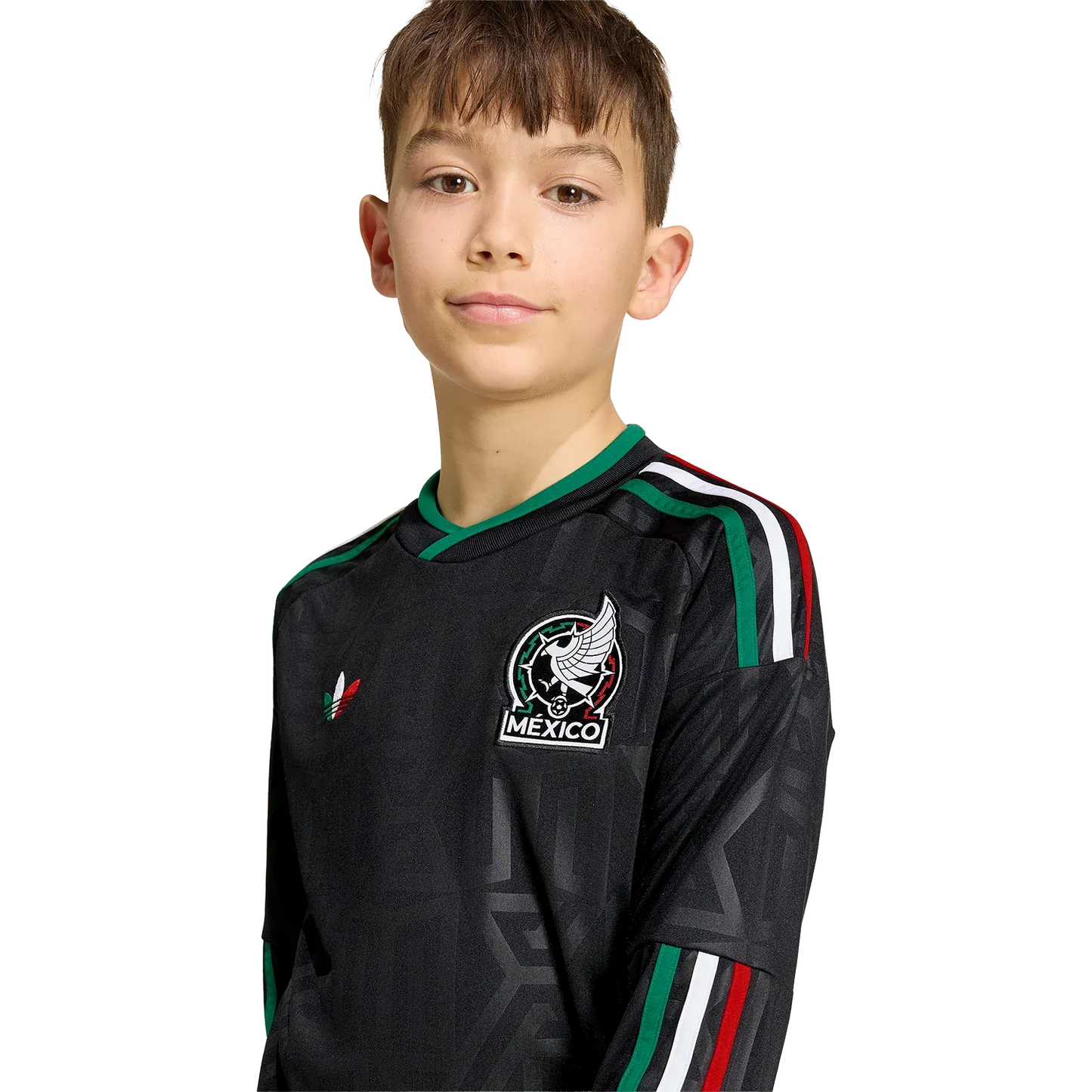 Camiseta adidas México Tercera 2026 Juvenil Manga Larga Versión Estadio