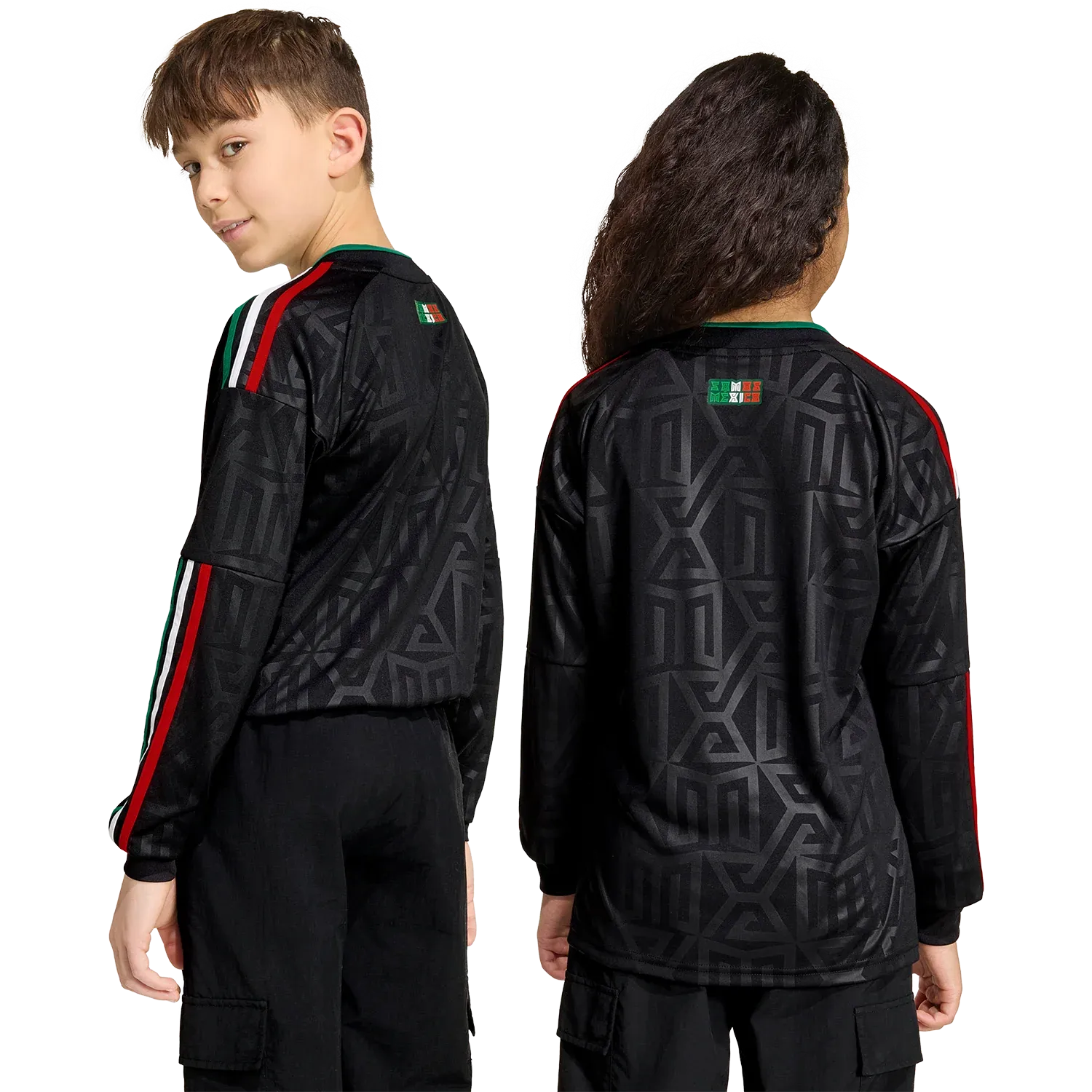 Camiseta adidas México Tercera 2026 Juvenil Manga Larga Versión Estadio