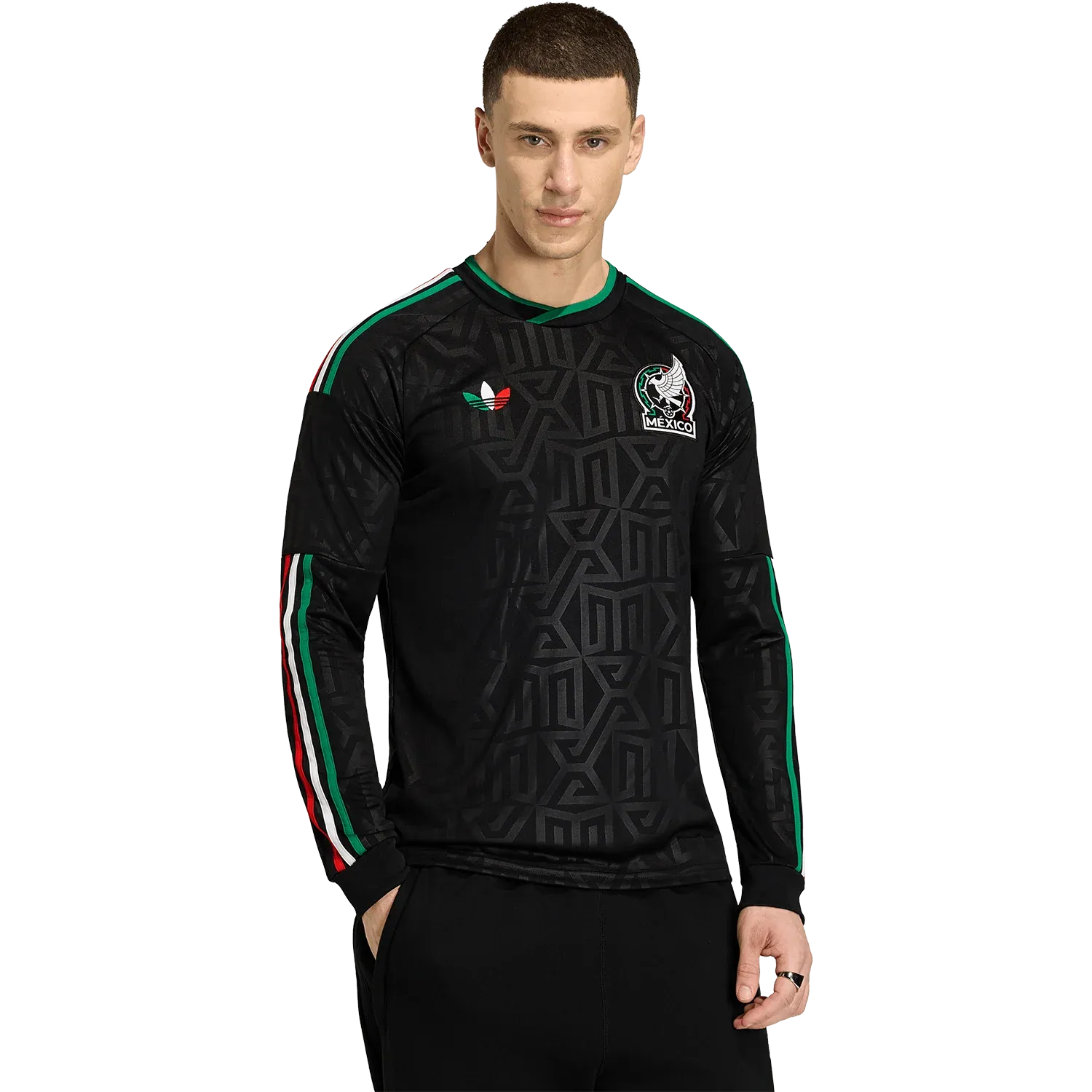 Camiseta adidas México Tercera 2026 Manga Larga Versión Estadio