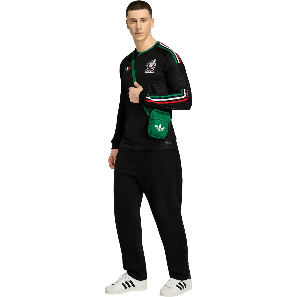Camiseta adidas México Tercera 2026 Manga Larga Versión Estadio