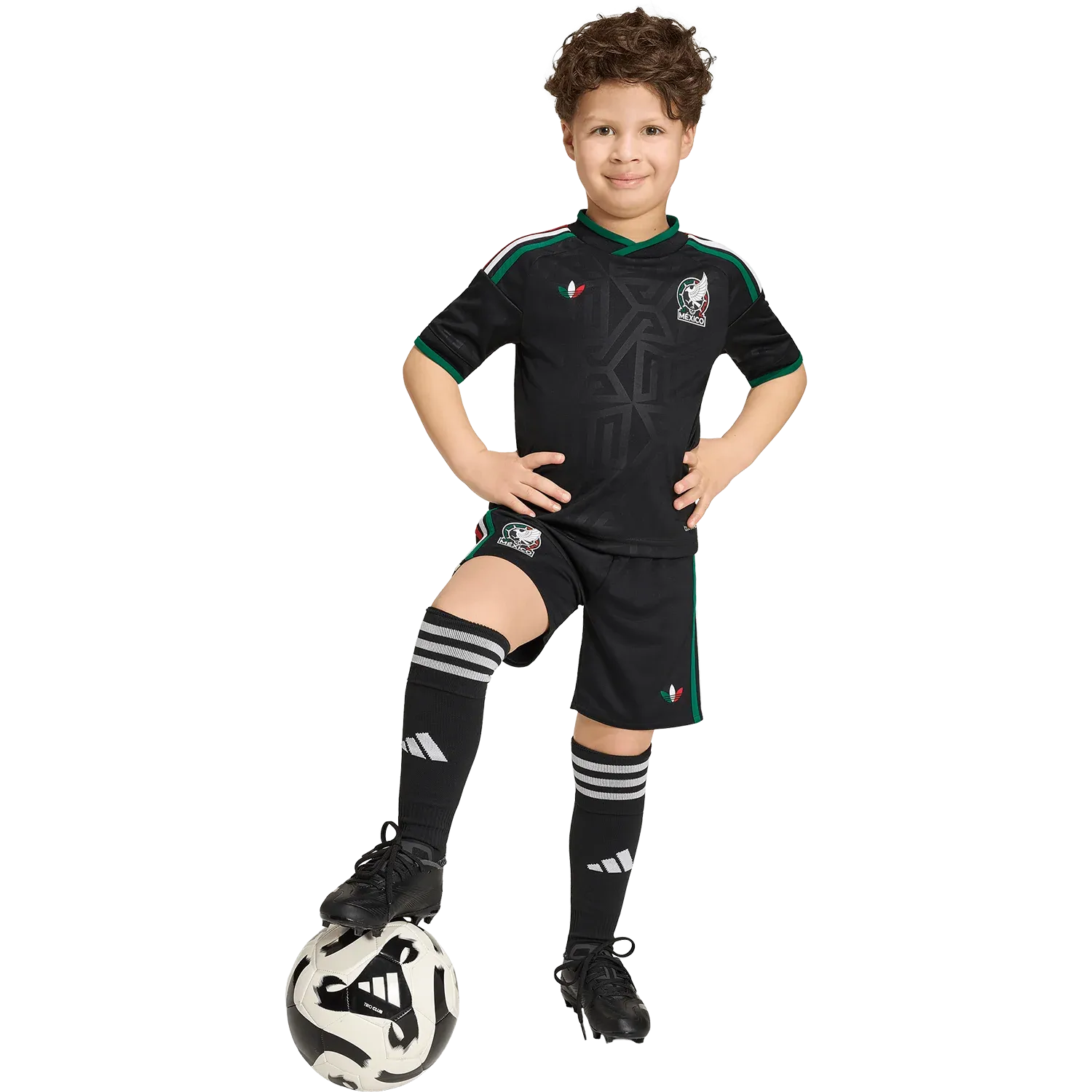 Conjunto adidas México Tercera 2026 Niño Pequeño Versión Estadio
