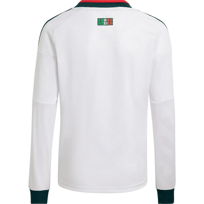 Camiseta adidas México Visitante 2026 Juvenil Manga Larga Versión Estadio