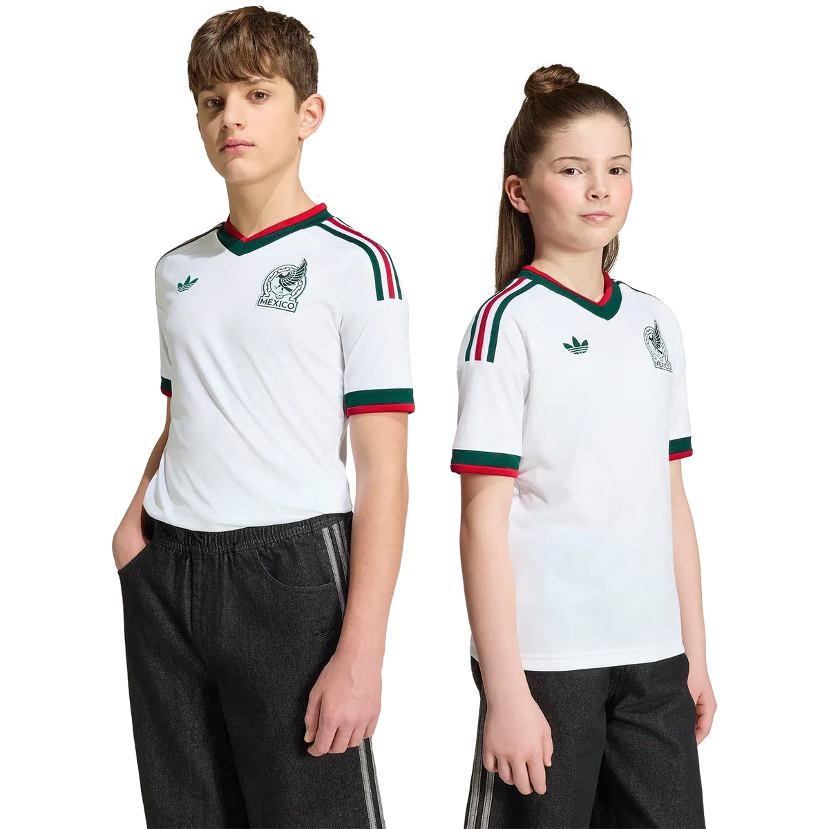 Camiseta adidas México Visitante 2026 Juvenil Versión Estadio