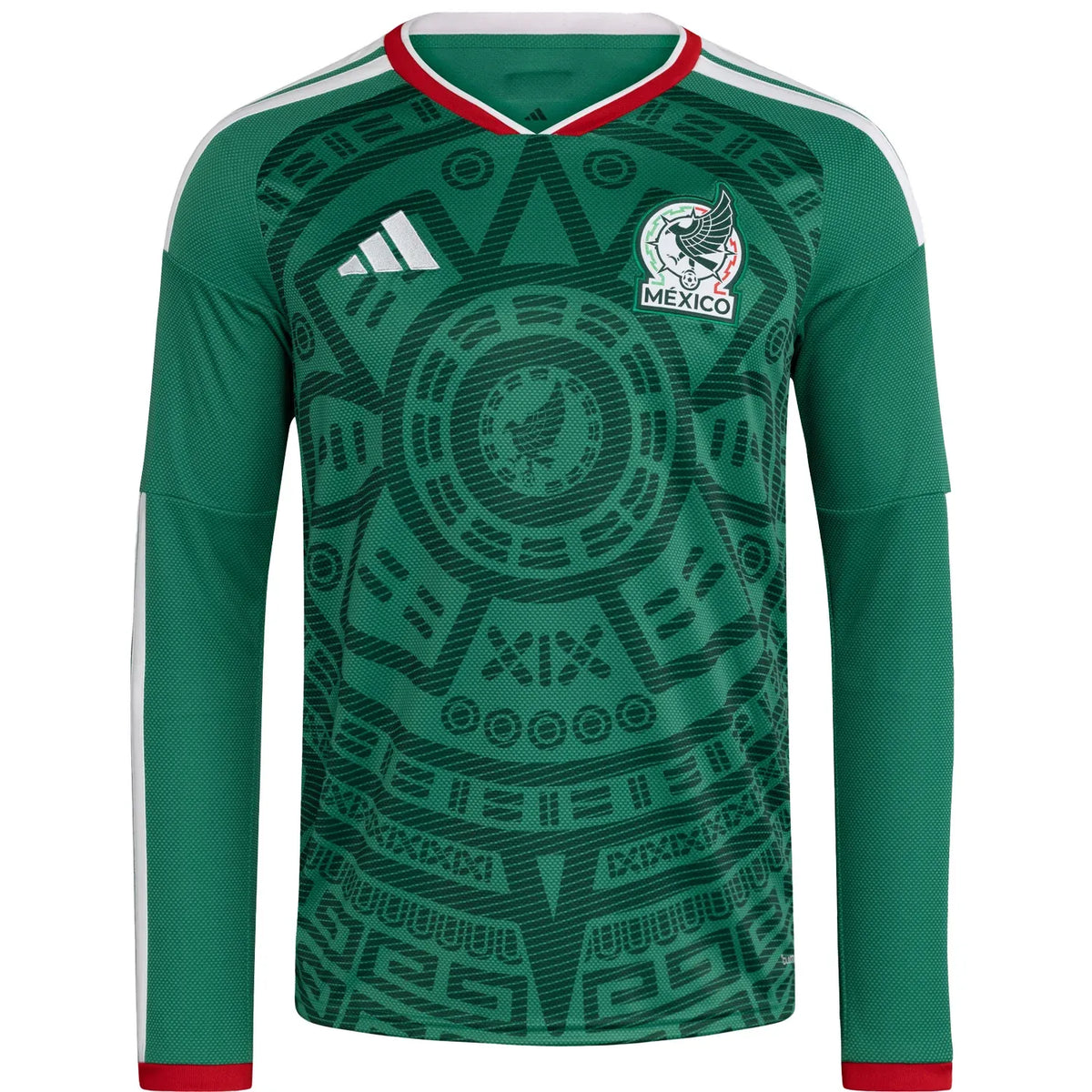 Camiseta adidas México 2026 Local Hombre Manga Larga Versión Estadio