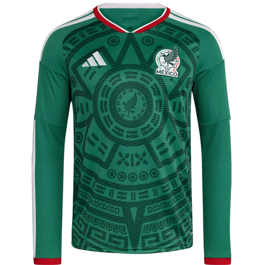 Camiseta adidas México 2026 Local Hombre Manga Larga Versión Estadio