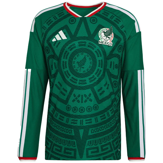 Camiseta adidas México 2026 Local Hombre Manga Larga Versión Jugador (Auténtica)
