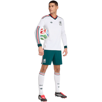 Camiseta adidas México Visitante 2026 Manga Larga Versión Jugador (Auténtica)