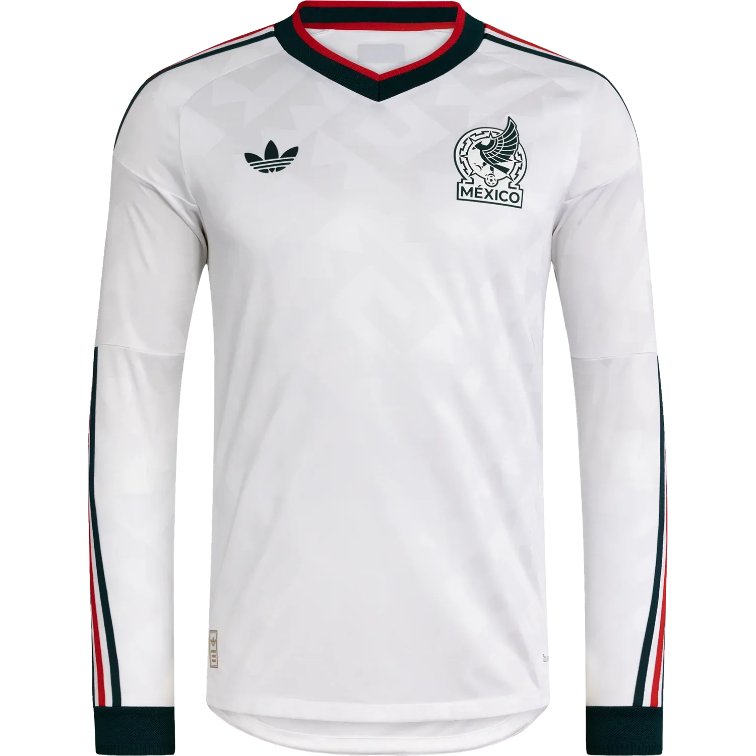 Camiseta adidas México Visitante 2026 Manga Larga Versión Jugador (Auténtica)