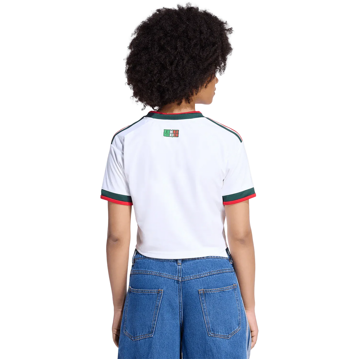 Camiseta adidas México Visitante 2026 Mujer Corta Versión Estadio